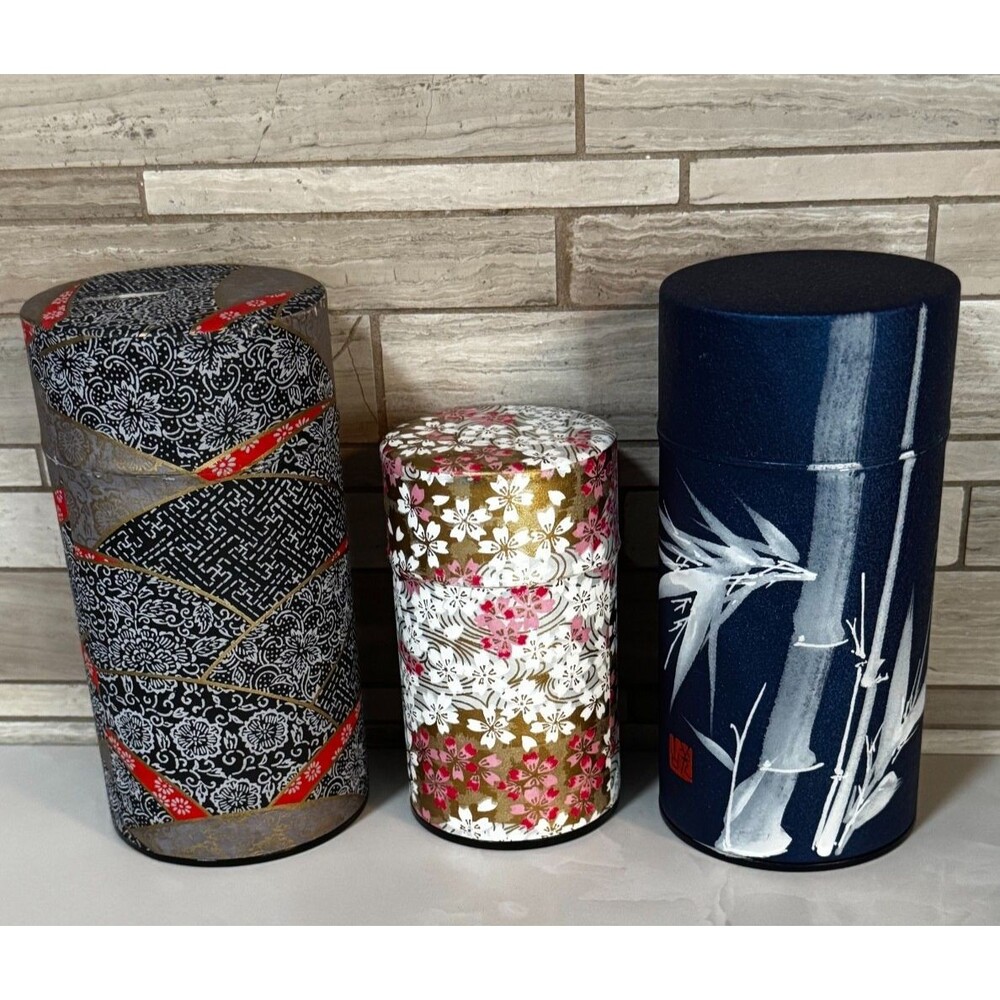 Teavana Japanese Tea Canisters, Empty Set of 3 Airtight Seal